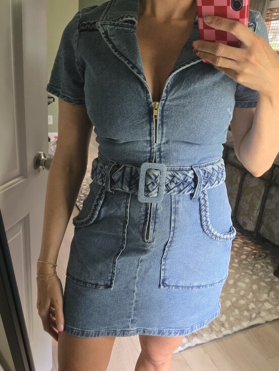 Show Me Your MuMu Dresses & Skirts - New Show Me Your Mumu Outlaw denim Jean Mini Dress Small